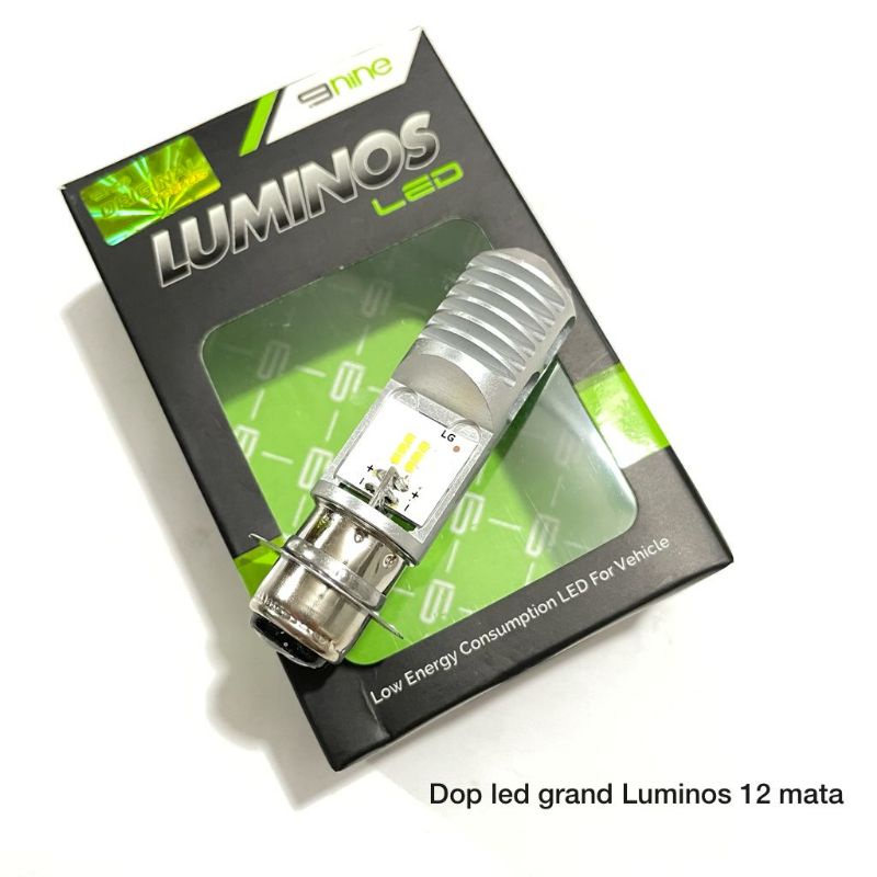 Lampu Dop Led Depan H6 Luminos AC DC 12 Mata TIGER BEAT VARIO MEGAPRO VEGA JUPITER SUPRA CRYPTON MIO