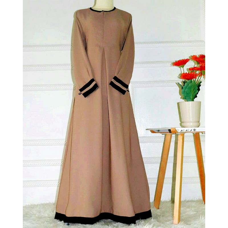 Gamis GAMIS FLOI / GAMIS POLOS S. M L. Xl. WOLLYCREPE / GAMIS KOMBINASI / GAMIS MODERN/ GAMIS HIJAU 