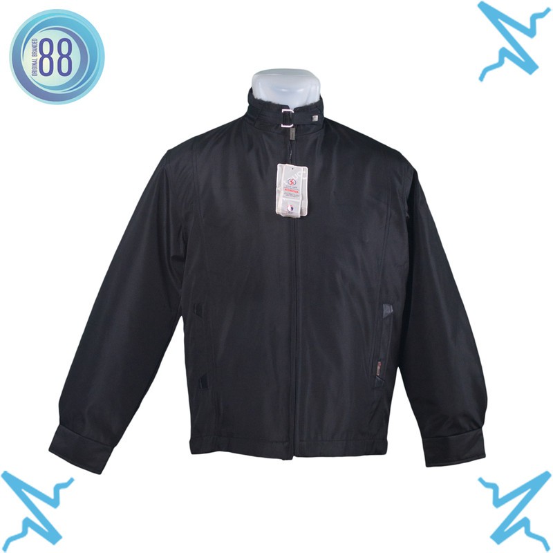 JAKET TBUC BLACK JAKET OUTDOOR JAKET PRIA CASUAL OBD TC17