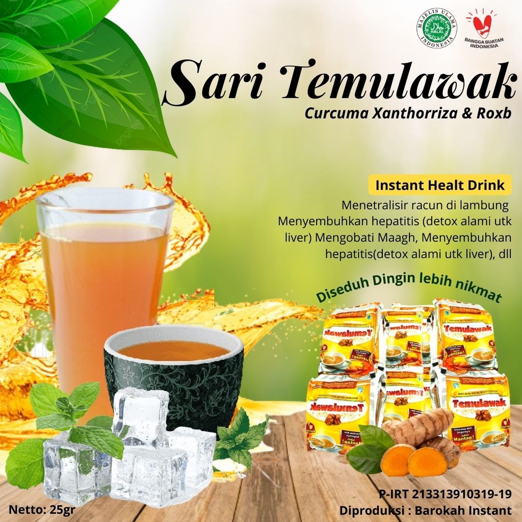 

ORIGINAL Temulawak Al Ghuroba Instant | Minuman Herbal Penambah Berat Badan & Solusi Lambung Sehat