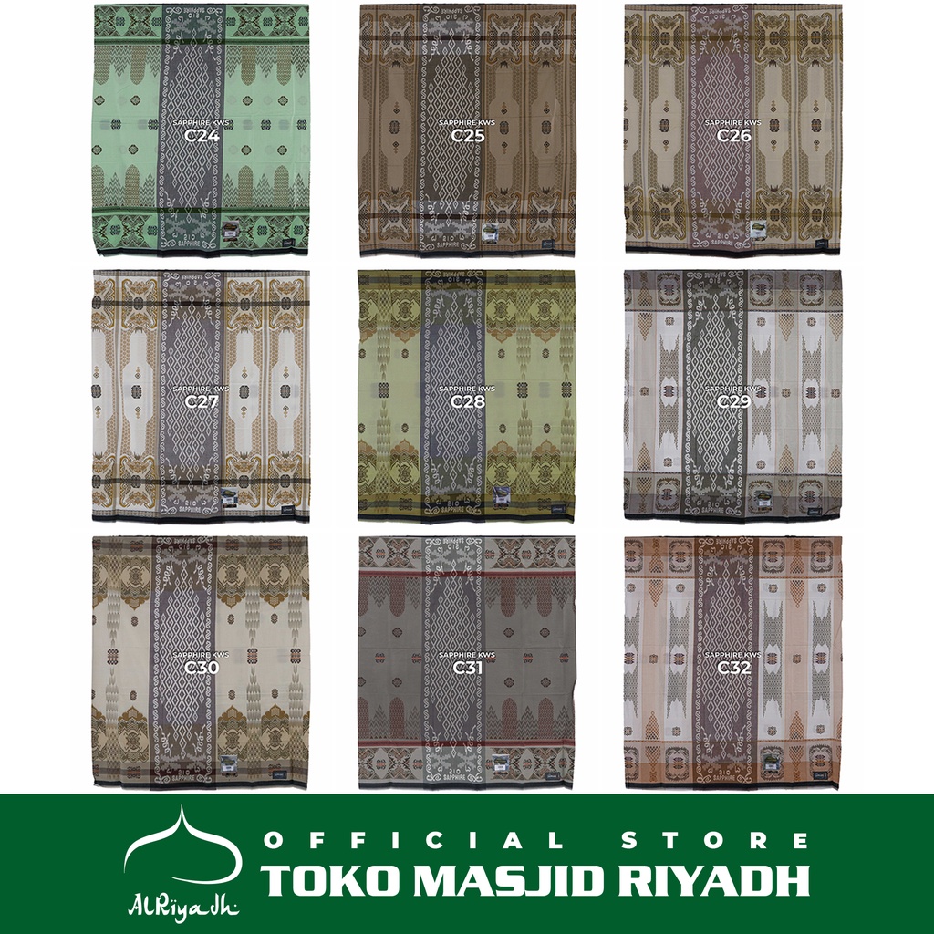 Sarung Sapphire Motif Jacquard KWS Kawung Songket