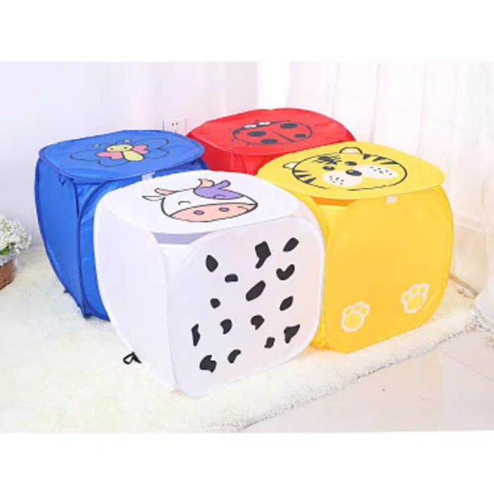 New Karakter Jumbo Model Kotak Keranjang Laundry Lipat Baju Kotor MURAH Murah ORIGINAL Original