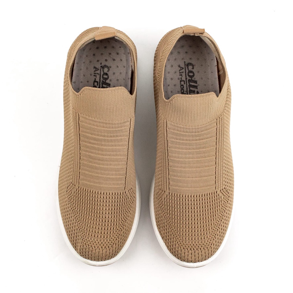 Sepatu Slip On Wanita Sport Tinggi Tanpa Tali Shoes Canvas Cewek Sepatu Model Hak Tinggi TG8830