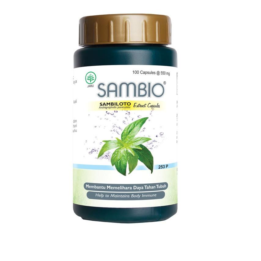 

[KODE RYSP0] Sambio 100 kapsul untuk Daya Tahan Tubuh Sambiloto Borobudur Herbal