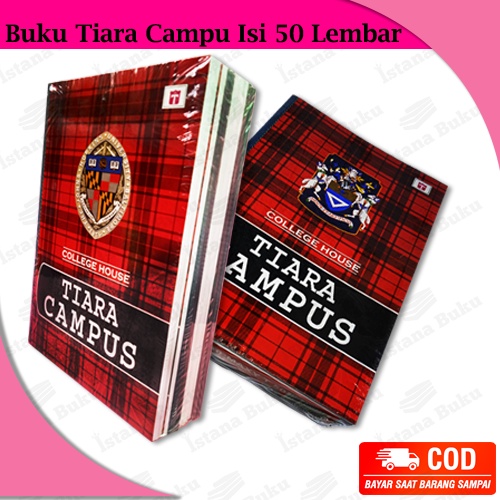 

Buku Tulis Besar TIARA CAMPUS 50 lembar 1 pack isi 10 Buku