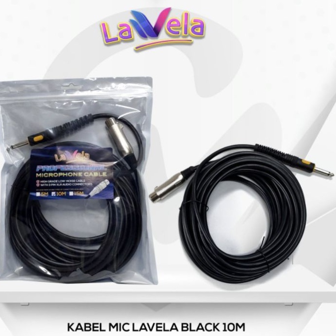 kabel mic OSMOND FUJIKAYA LAVELA VISERO 5 10 15 meter microphone cable plus connector jek