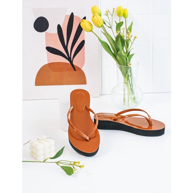 Arlaine - Maura Sandal Jepit Wedges / isrin isran / Platform Sandal / Sandal Eva