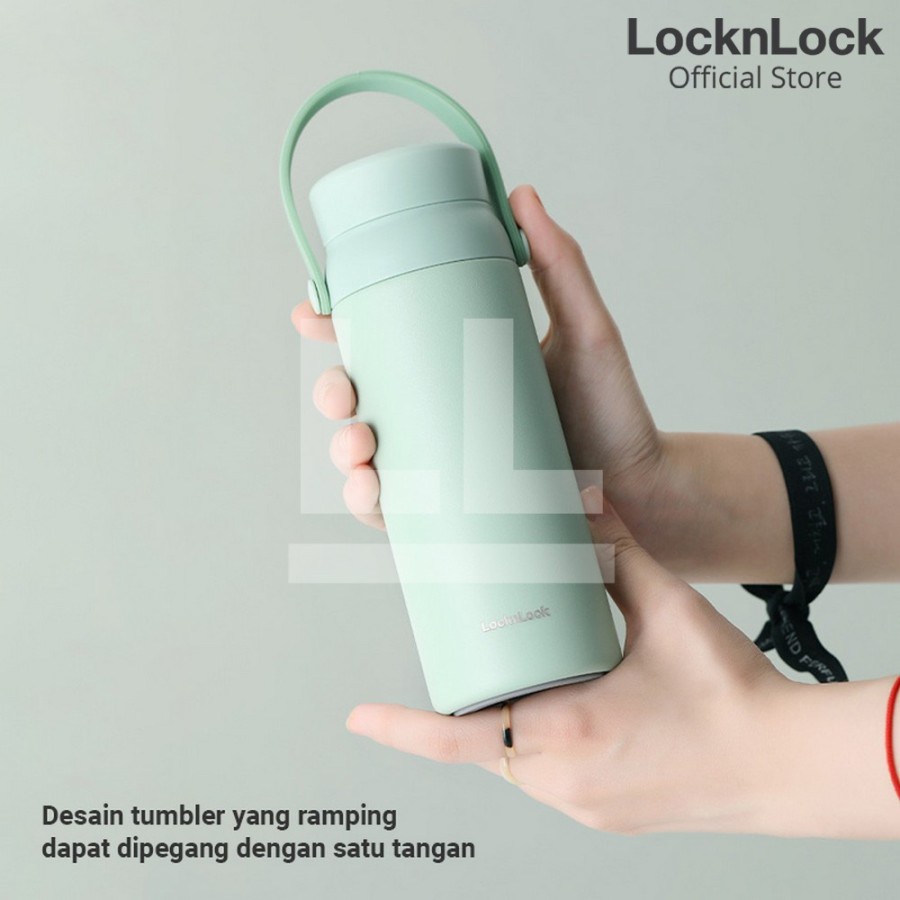 Lock n Lock Exclusive Wanna Be Screw Tumbler Carry Handle 450ml LHC4246 Tumbler Lock n Lock Hot n Cool