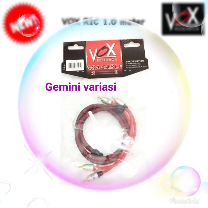 KABEL RCA VOX RESEARCH RIC-1.0 VW B-64 PANJANG 1 METER