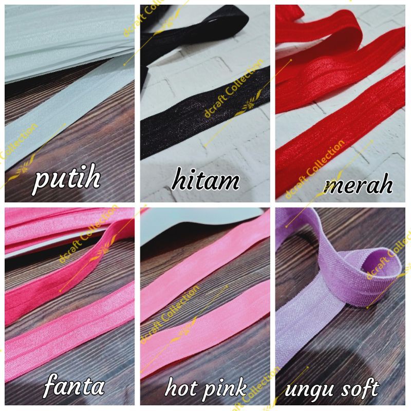 Karet Foe Polos (Karet Bandana) per meter