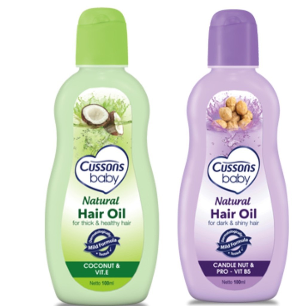 Cussons Baby Natural Hair Oil | Minyak Rambut Bayi 100ml