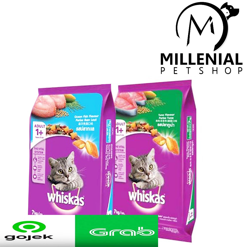 [GOSEND] Makanan Kucing Whiskas dry food  Ocean Fish 7kg