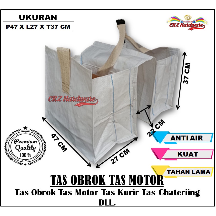 Tas Motor Obrok Tas Kurir Pos Sales Tas Ronjot Bronjong Tas Krombong