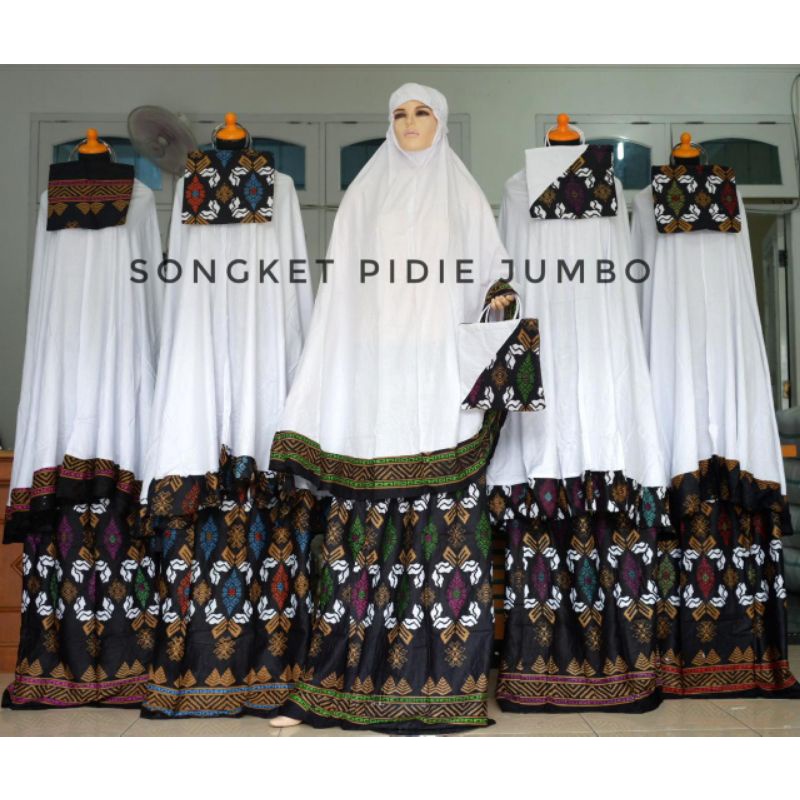 mukena songket pidie jumbo