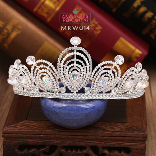 [PRODUK TERBATAS] CROWN WEDDINGMAHKOTA BRIDAL AKSESORIS PENGANTIN  TIARA MRW014