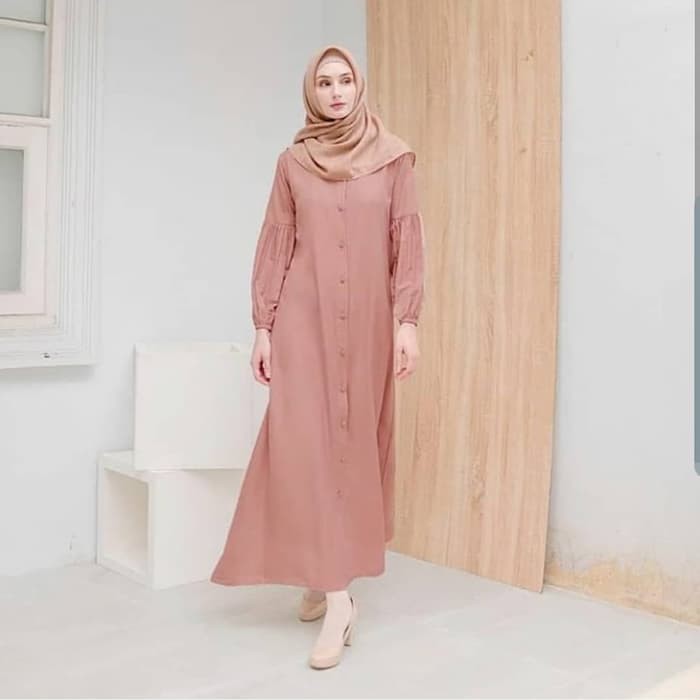 Baju Gamis Maxy Wanita Terbaru - Gamis Riza Maxy Termurah - Bata