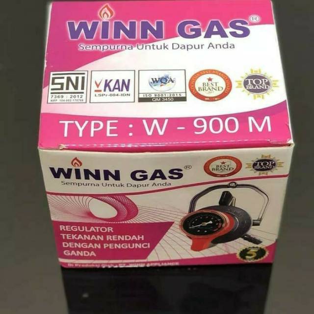 Winn Gas Kepala Regulator Gas Meter Pengunci Ganda W900M