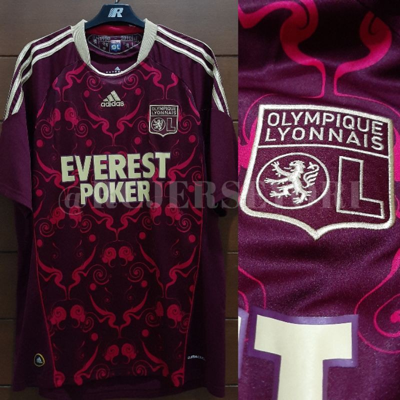 [USED] Jersey Original Lyon Away 10/11 Batik (P00325) *L*