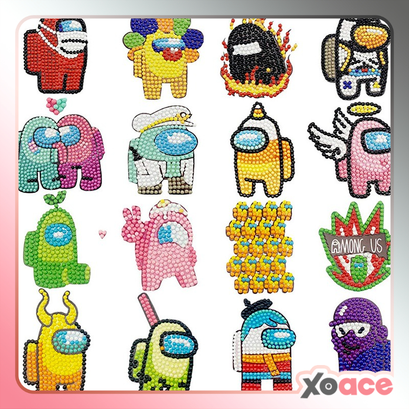 

DIY 5D Diamond Painting Sticker Karakter Stiker Set B