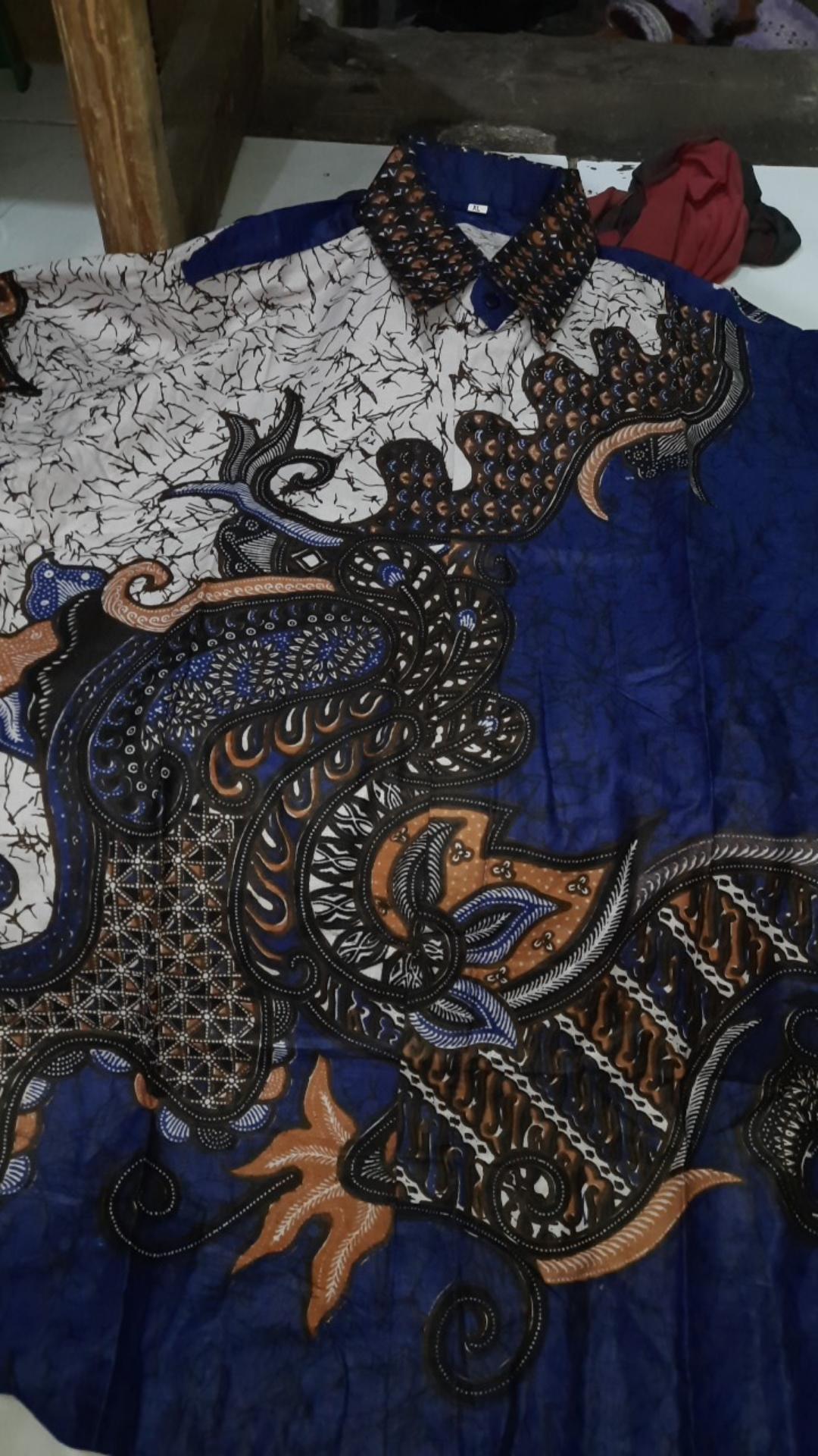 Pandawa Kemeja Batik Pria M.l.xl.xxl Lengan Pendek