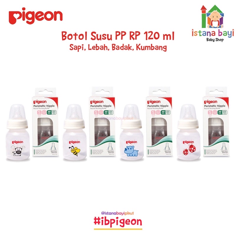 PIGEON Botol Pp Rp With Silicone Nipple/ Botol Susu Bayi