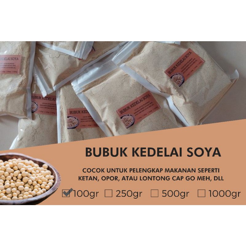 

BUBUK KEDELAI ISI 100GR COCOK UNTUK TOPPING KETAN BUBUK, LONTONG OPOR ATAU LONTONG CAP GO MEH (READY STOK)