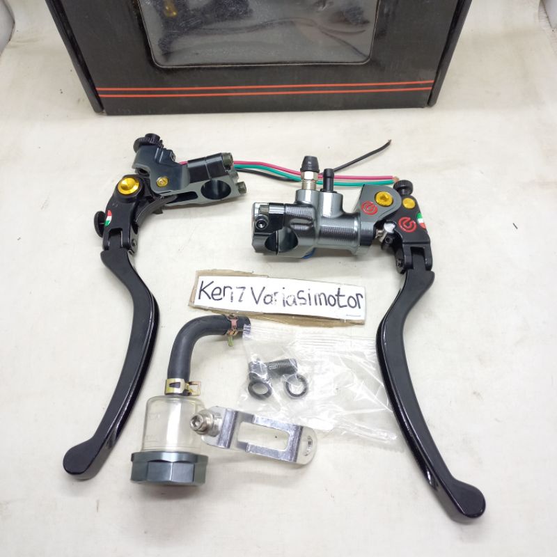 Master rem brembo RCS 18 full CNC Thailand black series satu set kanan kiri PNP Ninja Vixion Beat fi
