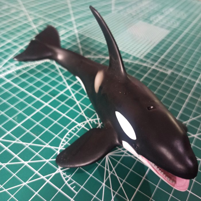 Diskon Spesial Miniatur Ikan Paus Orca Whale Paus Pembunuh 20 Cm Killer Whale Terlaris Senilai Rp400 000