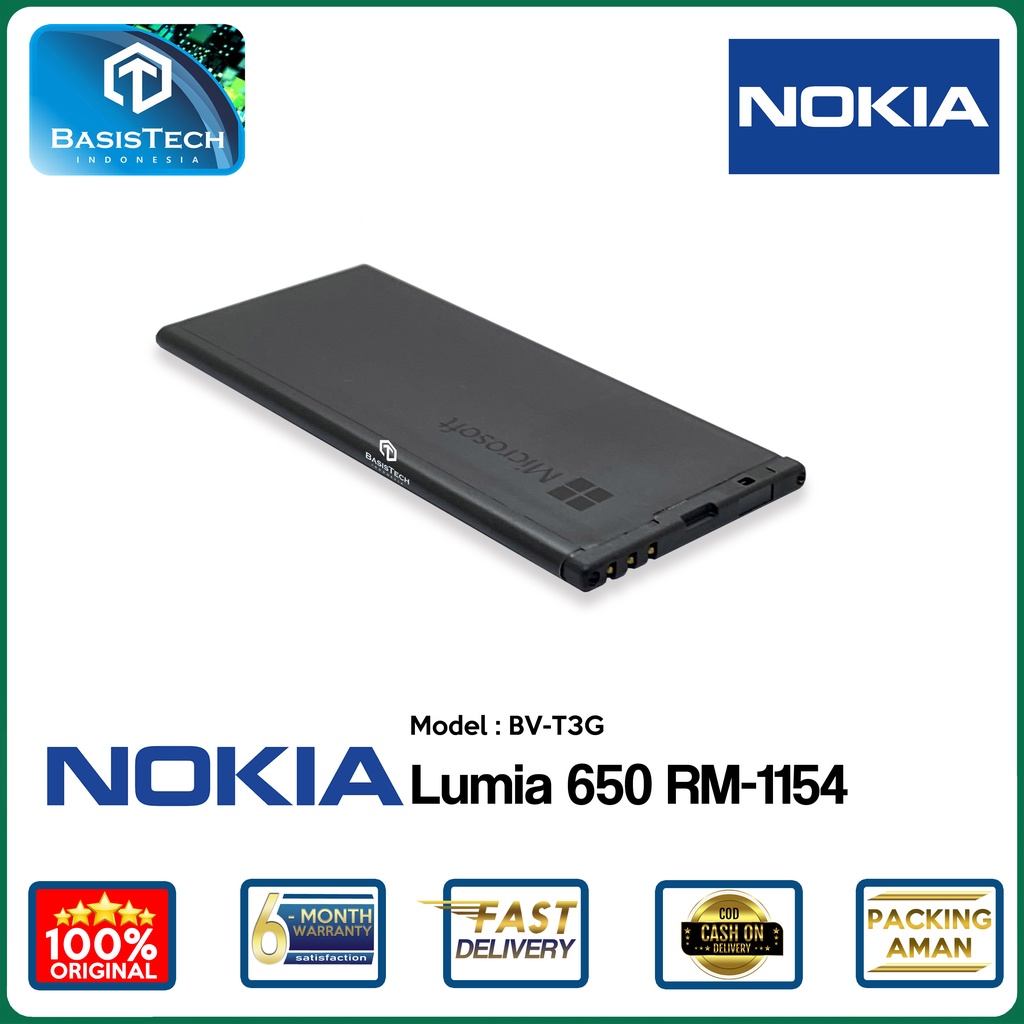 BATERAI NOKIA LUMIA 650 - RM-1154 - BV-T3G - ORI