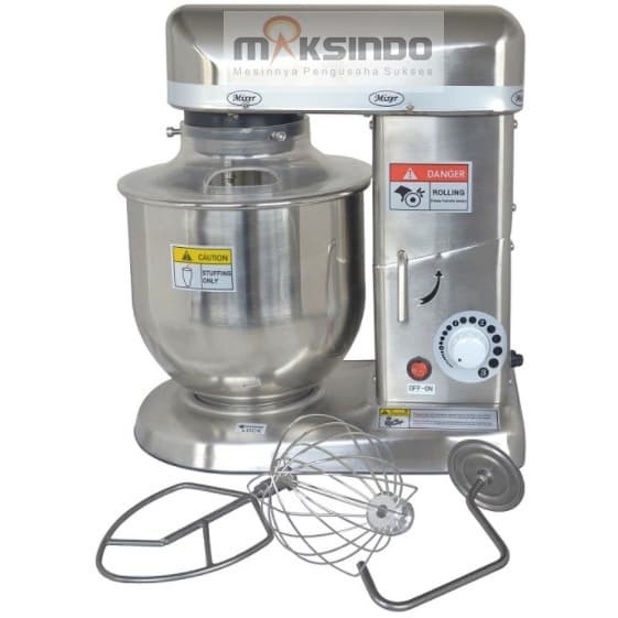 Mesin Mixer Planetary 10 Liter Stainless Maksindo SSP-10 K7