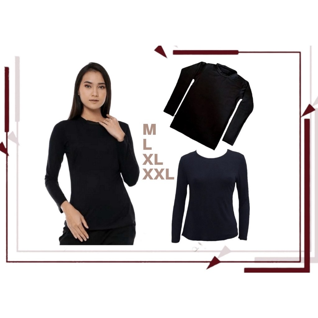 baju manset dewasa lengan panjang//manset polos//baju dalaman//manset wanita