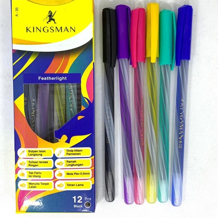 

(P1C6) [1 PAK] PULPEN LILIN ULIR/ BOLPENKU/NEVADA/KINGSMAN ISI 12 PCS //Diskon@lagi