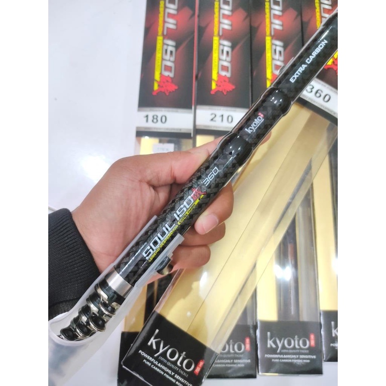 Joran Pancing Kyoto Soul Iso 180 210 240 270 300 360 cm Joran kolong Kuat bahan extra carbon