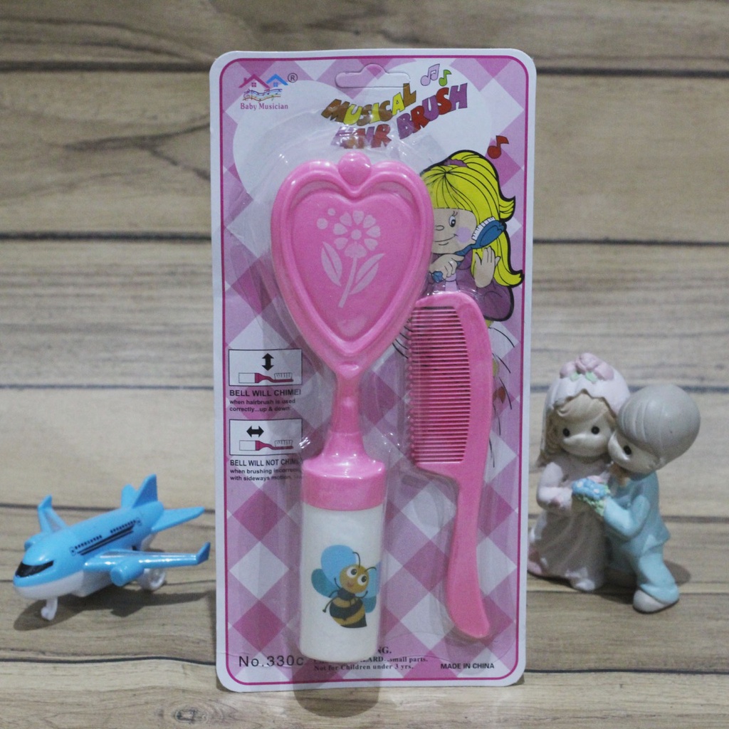 Reliable Musical Hair Brush 2in1 Baby Sisir Musik Bunyi Lonceng Perawatan Bayi New Born Perlengkapan Musical Hair Brush Anak 330C 320C 0215 0216