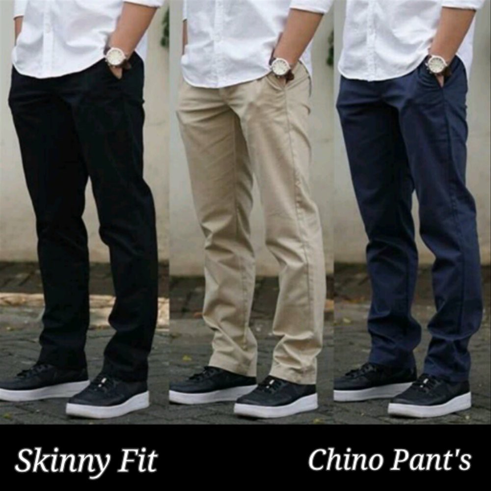  celana  CHINO  ORIGINAL  1129 Long Skinny Chino  Black 