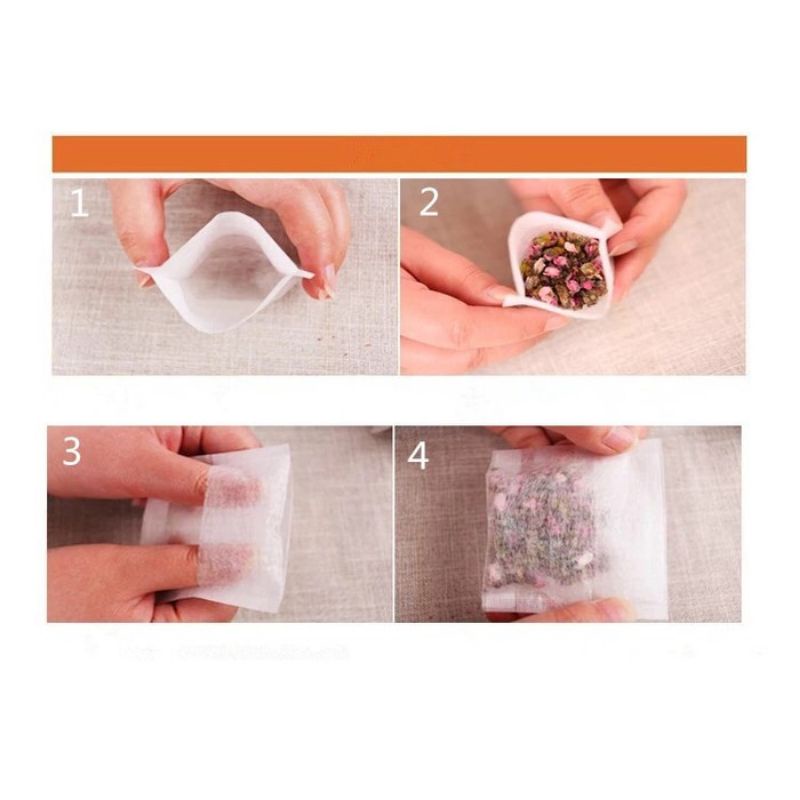 Kantong Teh Celup Kosong Herbal Rempah Teabag 5x7cm