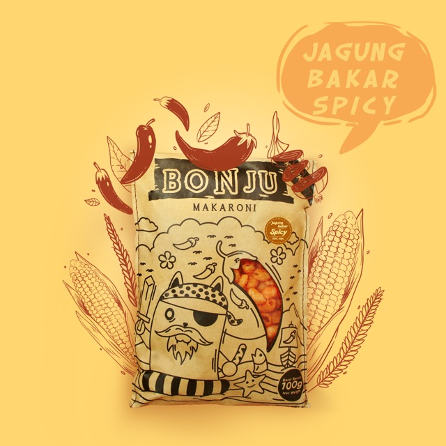 

Makaroni Bonju Jagung Bakar Spicy