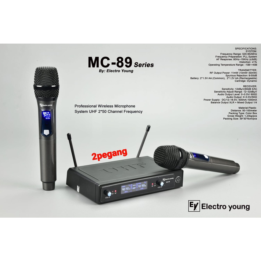 Mic Wireless Electro Young MC89 Series Handled Original