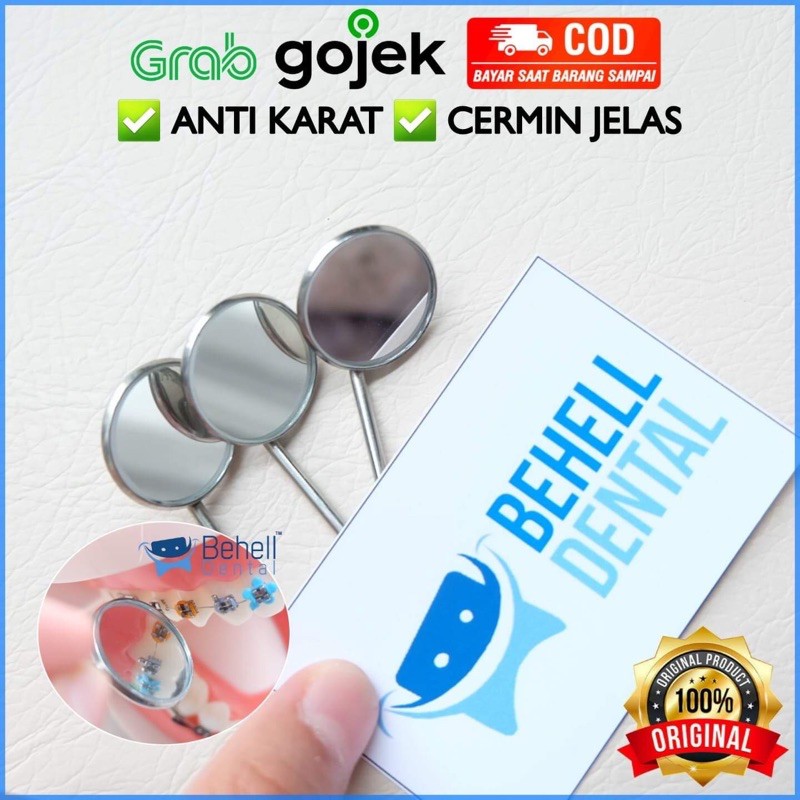 KACA MULUT GIGI NO 4 // KEPALA Dental Mirror Mouth // Cermin Saat Pemasangan Behel Ortho Tanpa Gagang