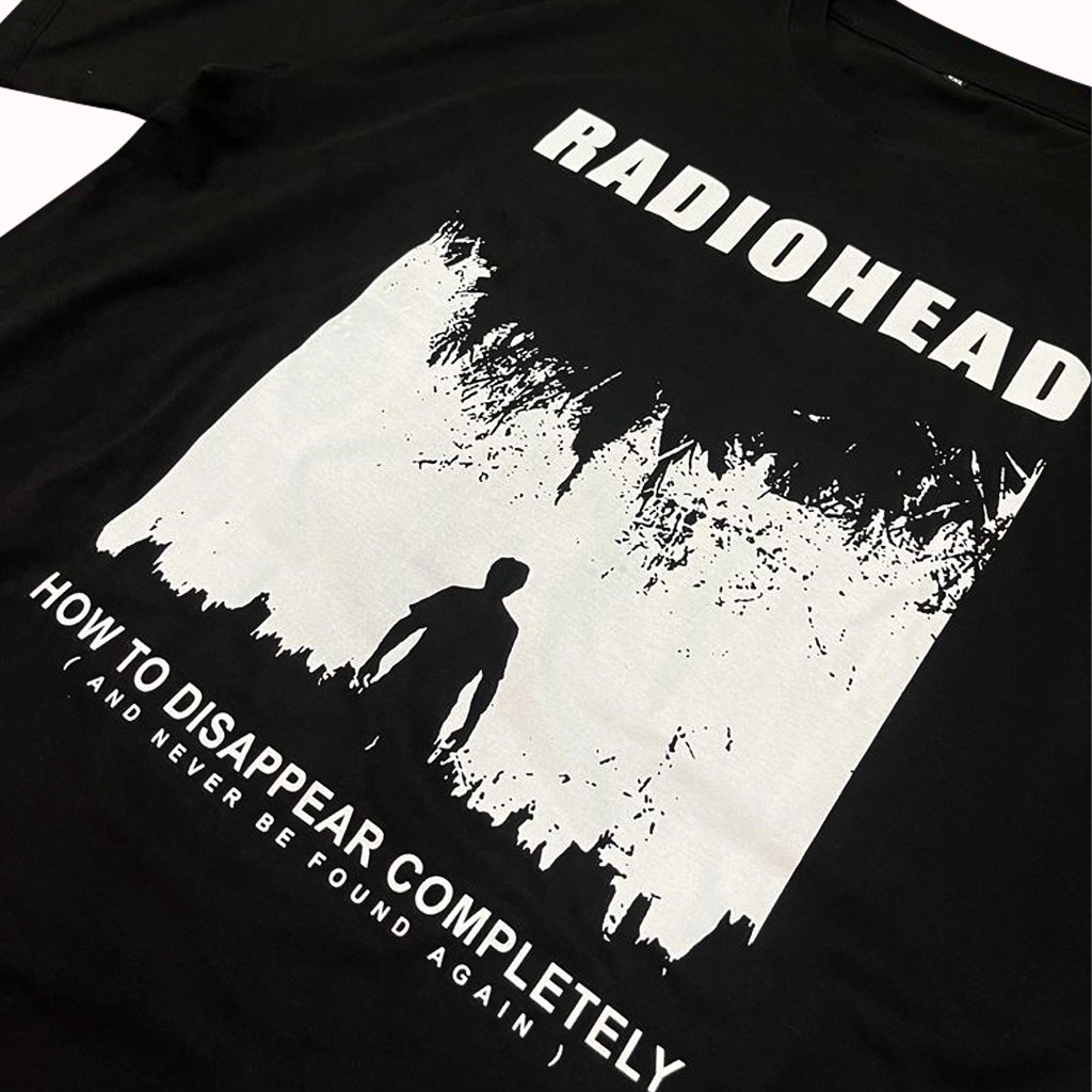 Kaos Band Radiohead Baju Distro Tshirt Musik Rock Radio Head Unisex Pria Dan Wanita Murah