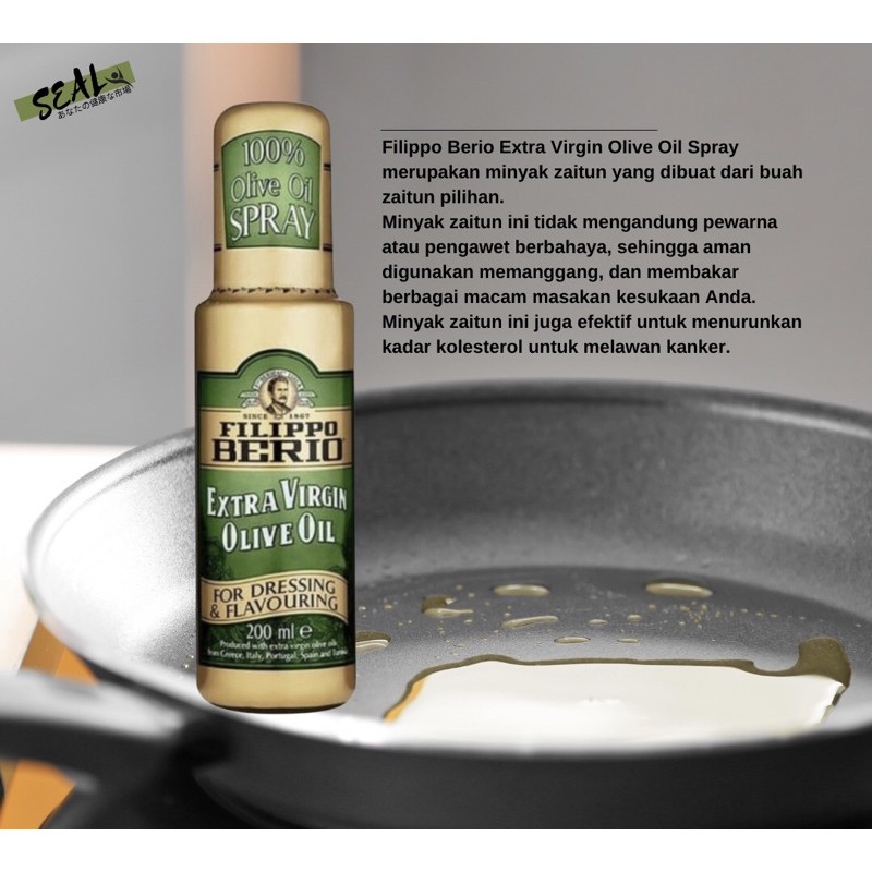 Felippo Berio Extra Virgin Olive Oil Spray 200ml - Original