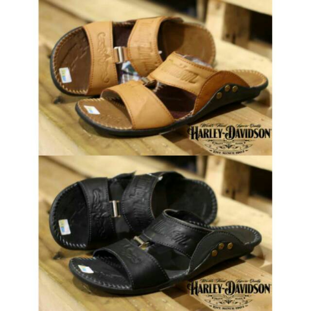 SANDAL PRIA KULIT HARLEY-DAVIDSON