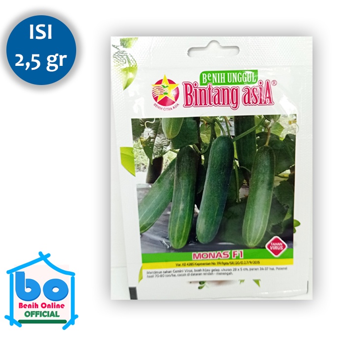 Benih Mentimun MONAS F1 Bintang Asia