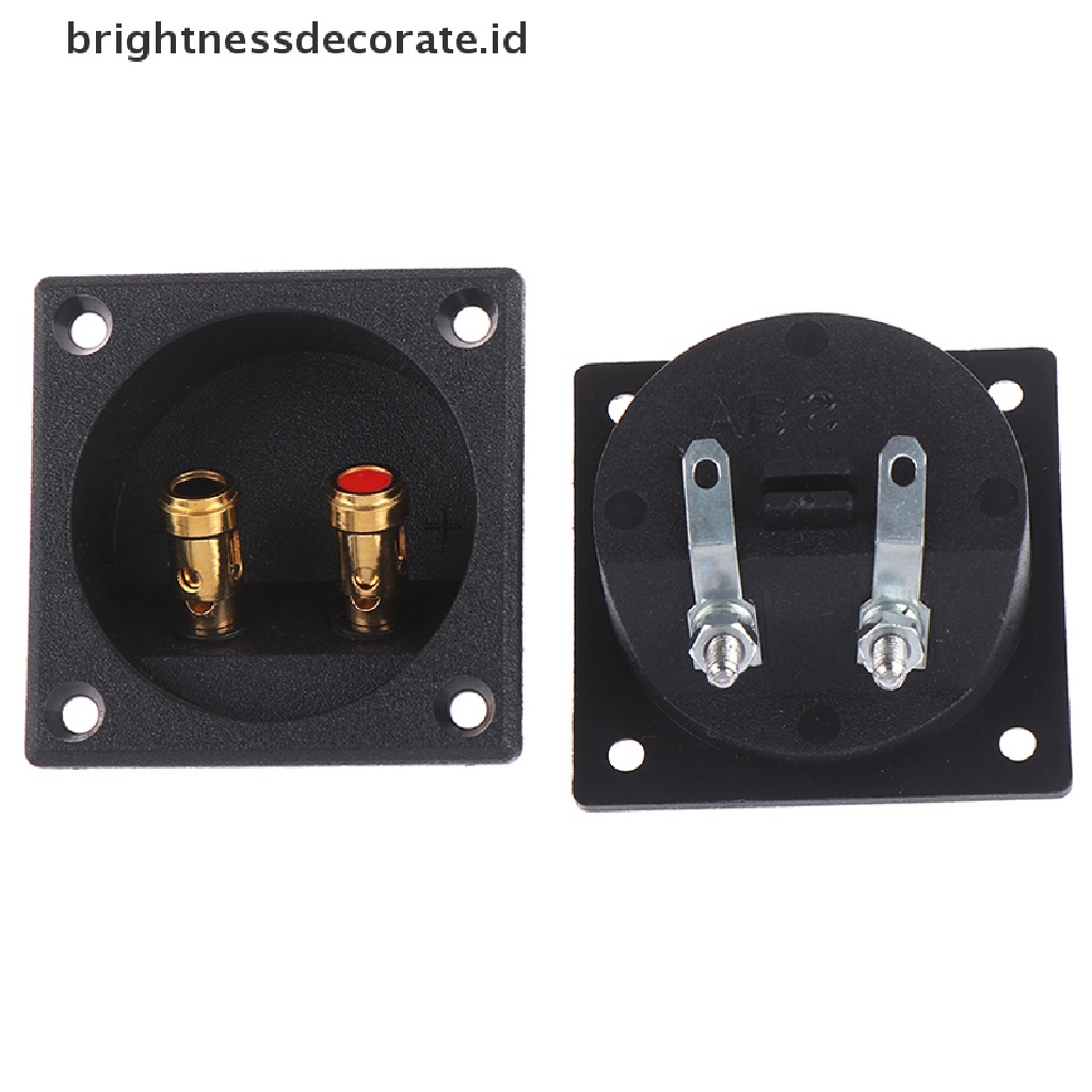 1 Pc Konektor Terminal Kotak Speaker Stereo Subwoofer Bentuk Cangkir Bulat 50mm Untuk Mobil