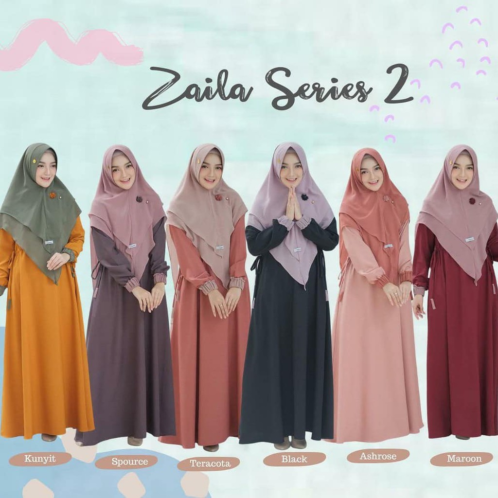 GAMIS SET ZAILA SERIES 2 - ALZAIN FASHION