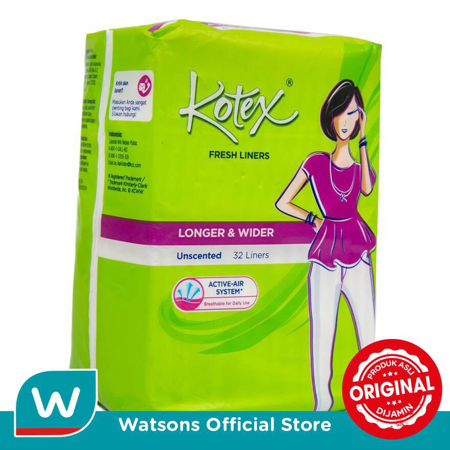 Kotex Pantyliner Fresh Long Wide 32's