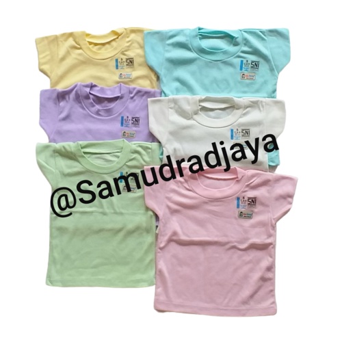 6 pcs Baju oblong bayi polos 12-18 bulan size L / kaos oblong anak bayi premium