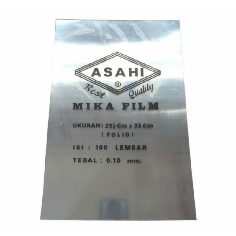 Jual Mika Asahi Cover Jilid Bening A4 / Folio 0.10mm - 100 lembar