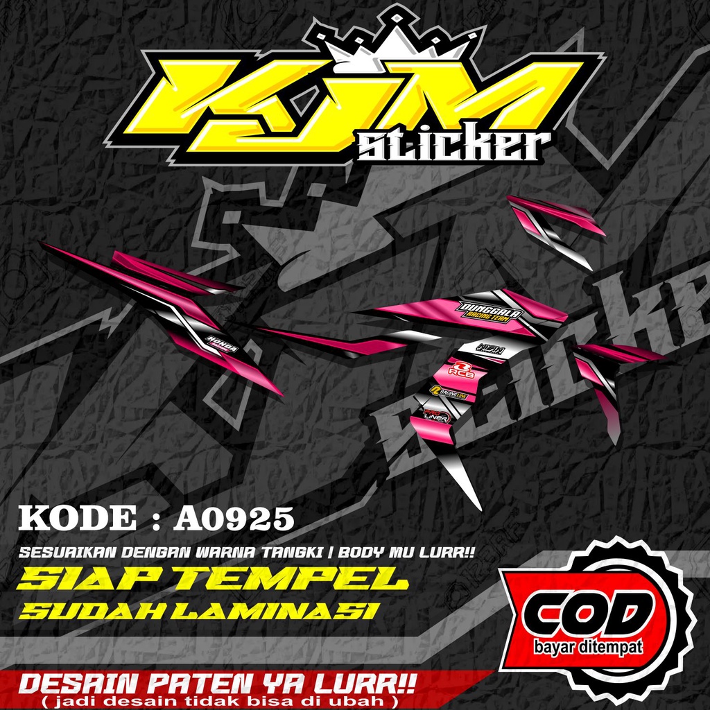 STRIPING Motor Sonic Style ROAD RACE (BONUS LAMINASI)