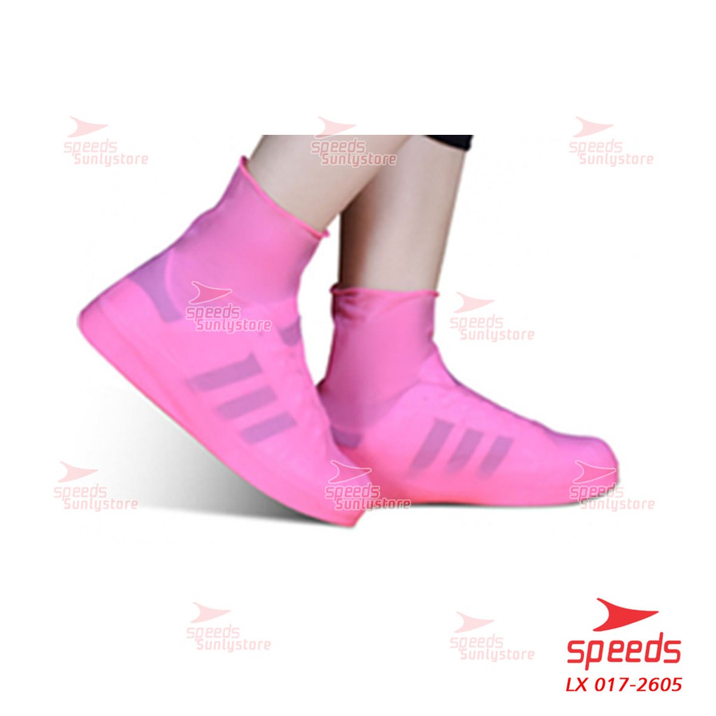 Cover Shoes Cover Sepatu Karet Pelindung Sepatu Anti Air Hujan Funcover Speeds 017-2605-PINK